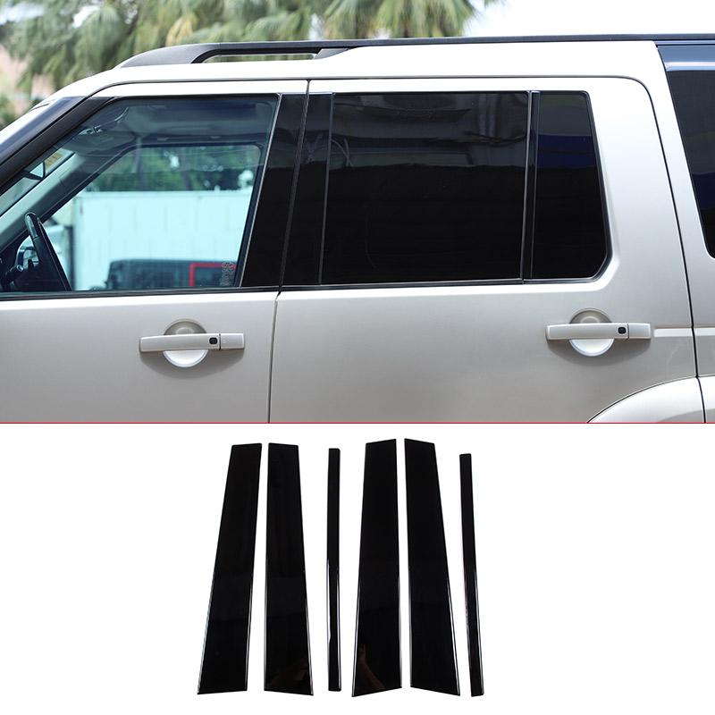 For Land Rover Discovery 3/4 LR3 LR4 2004-2016 ABS Black Car Window B-pillar Center Pillar Trim Strips Sticker Car Accessories