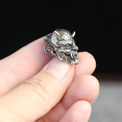 Demon Brass Knife Beads EDC DIY Paracord Woven Bracelets Lanyard Pendants Accessories Outdoor Tool Hangings Charms Gifts