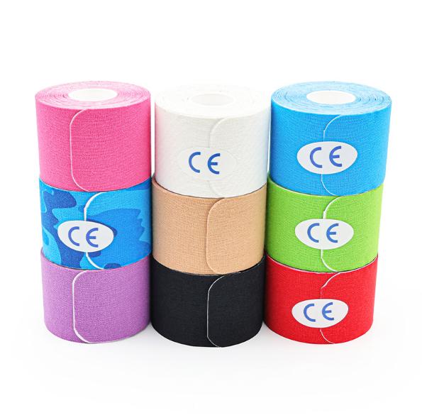 5cm X 5m Waterproof Breathable Cotton Elastic Flexible Kinesiology Tape Hold Melt Adhesive Muscle Pain Relief Knee Taping Unisex