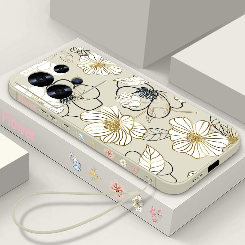 

Мягкий чехол из ТПУ с цветочным узором для Xiaomi 13T Pro Poco F6 X6 X5 Redmi Note 14 Pro 13 12 11, силиконовый противоударный матовый чехол для телефона Redmi Note 12 4G жёлтый/бежевый