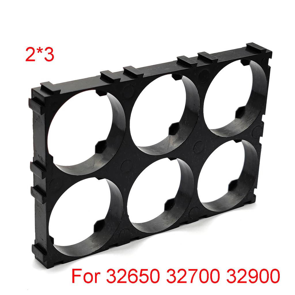 32650 32700 32900 Battery Case Holder Bracket Cell Safety Anti Vibration Plastic Brackets Batteries Connection Seat 1x2 1x3 2x3