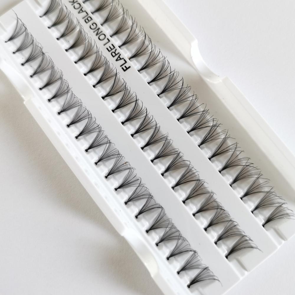 False Eyelashes Bundles Volume Faux Makeup Grafting Professional 60 Clusters Natural Long Individual Flare Lashes Cluster 8 mm