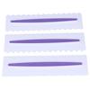 3Pcs Cake Scraper Premium Plastic Durable Glossy Surface Easy Operation Icing Smoother