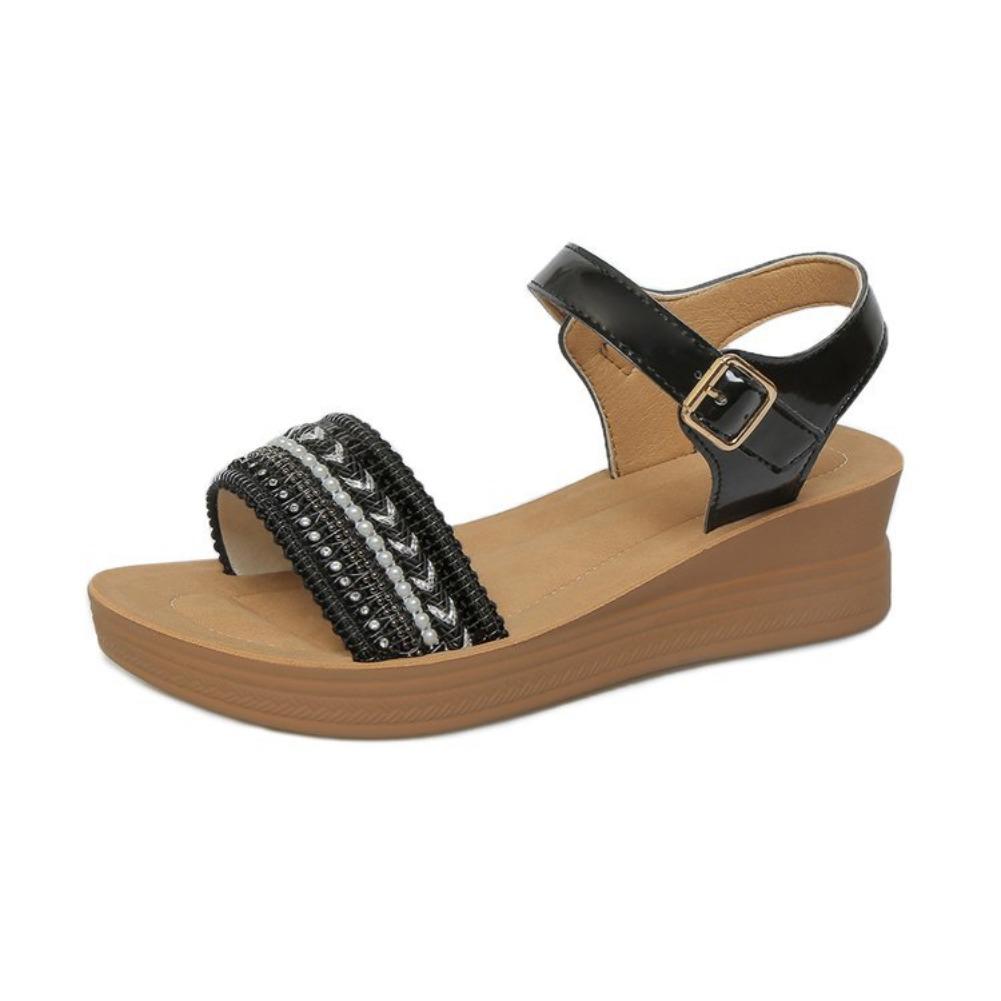 Fashion Fashionable Wedge Sandals for Women Summer 2025New Comfortable Non-sliding Shoes for Women Casual Outdoor Beach Platform Sandals