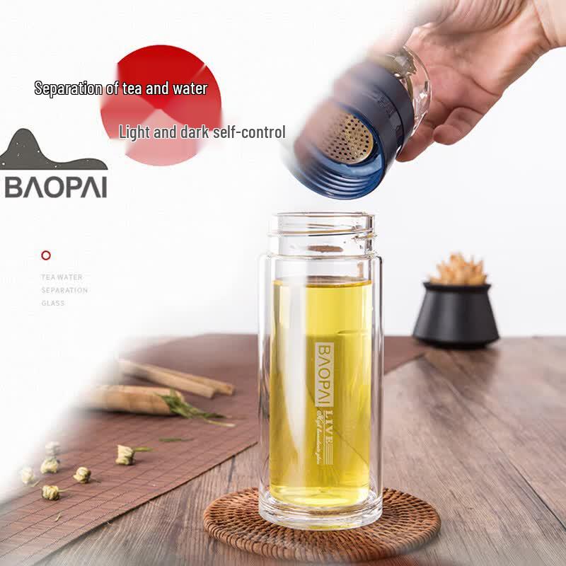 Bao Pai Tea Separation Borosilicate Glass Bottle