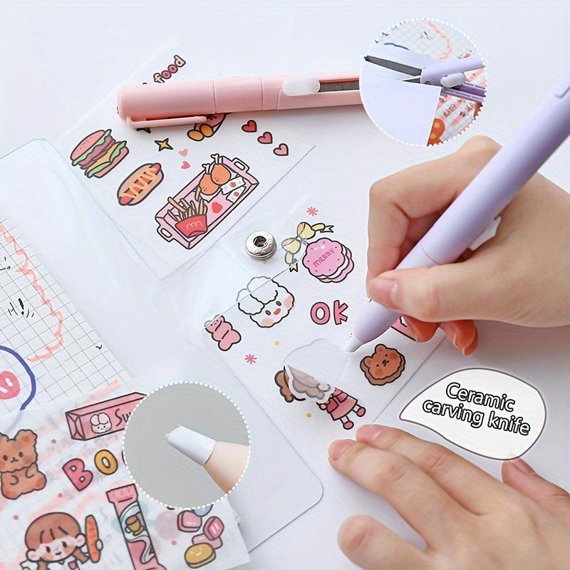 1pc Compact 2-in-1 Foldable Scissors & Pencil - Portable Iron Utility Knife for Safe, Precise Crafting and Journaling