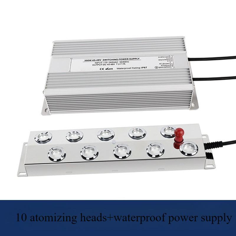 

Head Ultrasonic Mist Maker Fogger Stainless Steel Electric Air Humidifier Fog Quantity Nebulizer