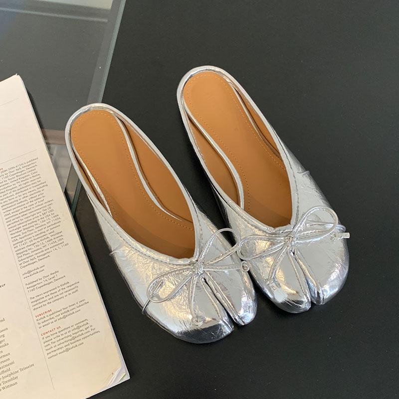 Fashion Fashion Butterfly-Knot Ladies Flats Slippers Shoes Female Shallow Footwear Strange Toe Women Flats Slippers Mules Shoes