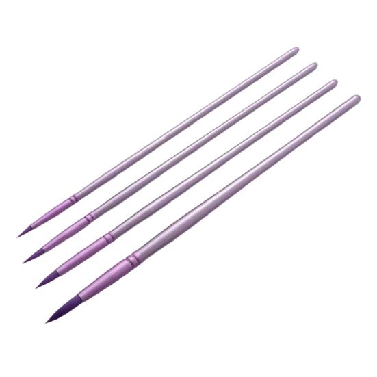 

Набор кистей для рисования 4/6 шт. Кисти для акварели Деревянная ручка Легкие Легко чистить Кисть для рисования Нейлоновые кисти Набор 4pcs