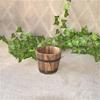 Carbonized Wood Plant Pots Flower Bucket for Garden Farmhouses Home Decorations