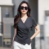 2026 Women's V-neck Slim-fit Tummy Concealing Short-sleeve Base Layer Top