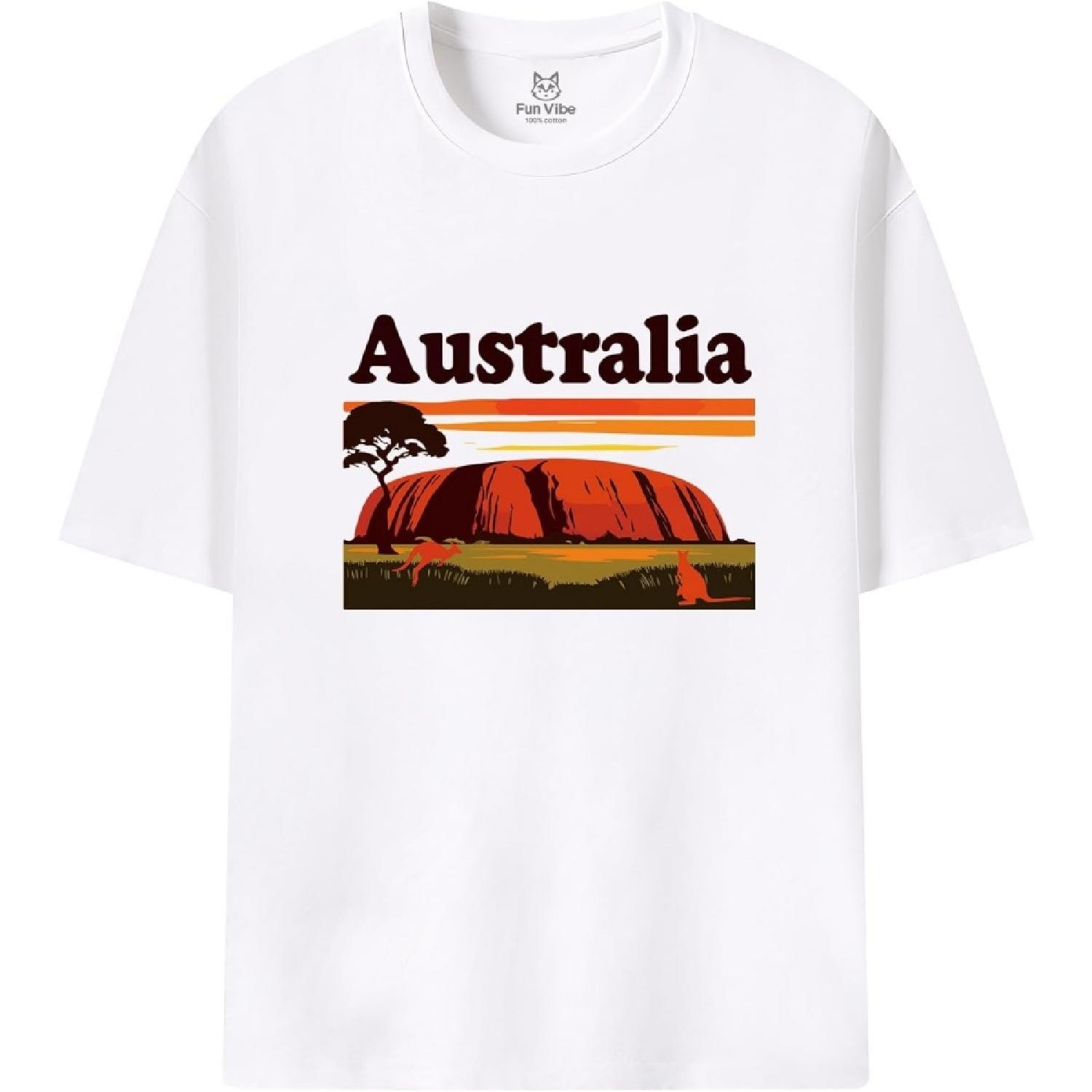 Fun Vibe Australia Funny Designs T-Shirt XXXXXL белый