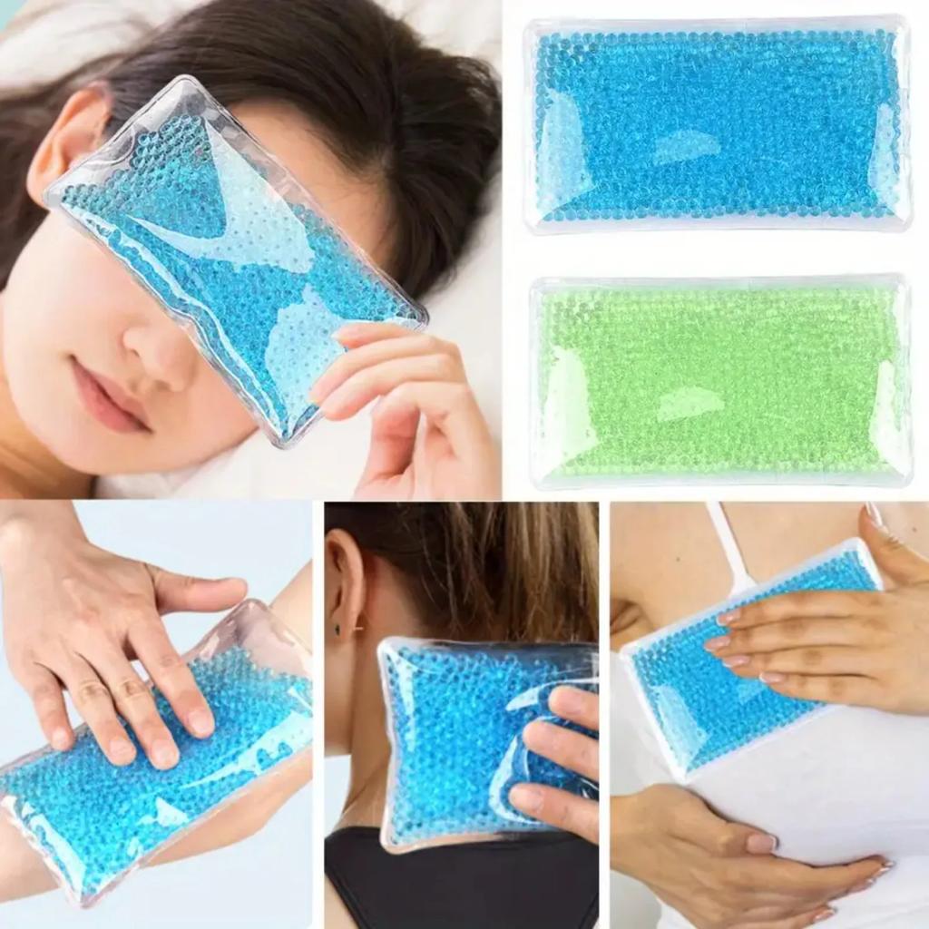 Gel Ice Packs for Injuries Reusable Soft & Flexible Hot & Cold Compress Soothing Aid for Sprains Strains Soreness