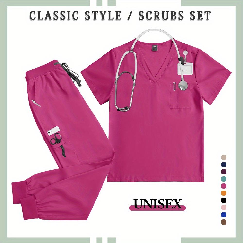 Hot Sale Hospital Pullover Set Women Men Lab Pet Shop Room Uniform Gown Nurse Workwear Accessories
