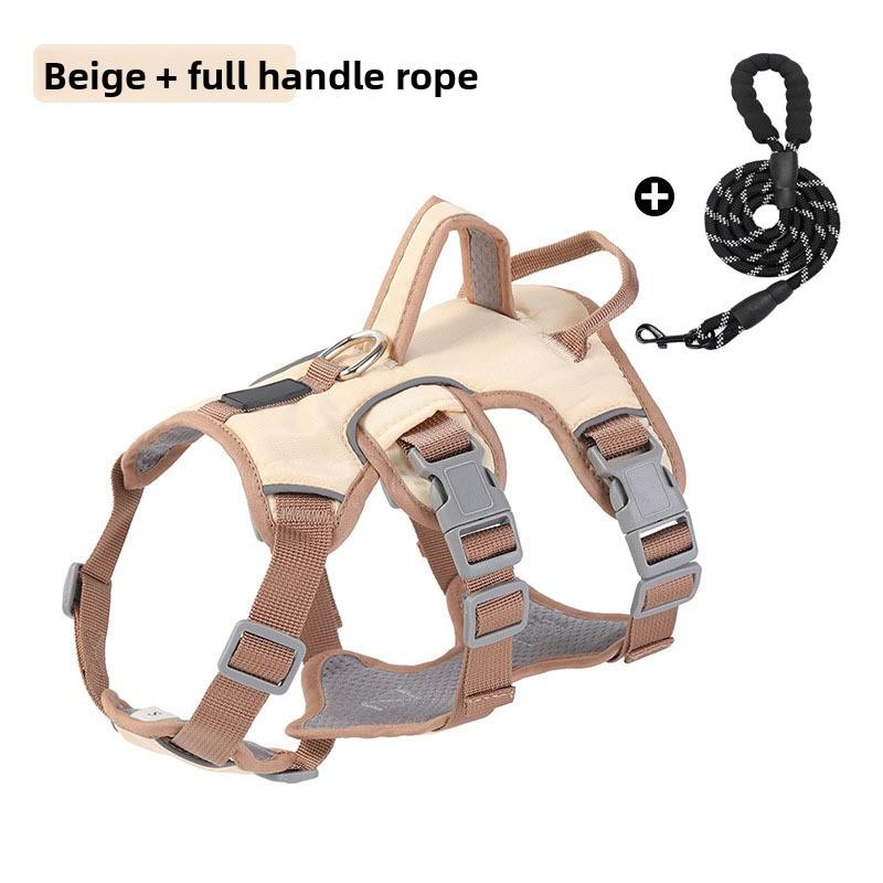 Pet Chest and Back Strap Vest Type Medium and Large-sized Dog Anti-escape Reflective Leash Pet Supplies