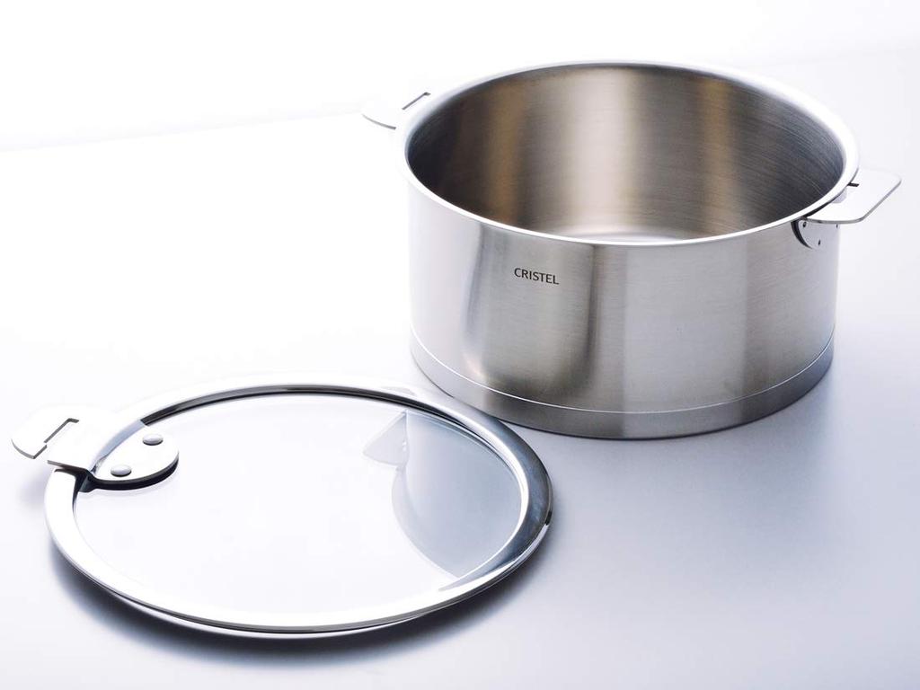 CRISTEL Stainless Steel Pot L Deep Pot 20cm Gas IH Oven Compatible C20QL Japanese Made In France [Authorized Product]
