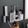 Punch-Free Wall-Mounted Bathroom Toothbrush & Toothpaste Holder Set