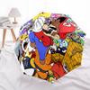 1pc Colorful Journey Super Mario Adventure Automatic 3-Fold Cartoon Practical Umbrella Design, Cute Cartoon Pattern, Portable Outdoor Umbrella, Perfec