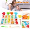 Wooden Arithmetic Clip Beads Preschool Toy Early Cognitive Educational Toy For Kids