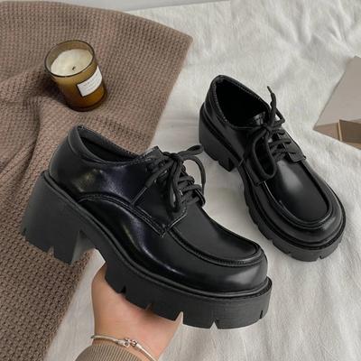 Japanese School Uniform Jk Student Shoes Girls Women Kawaii Lolita Soft Sister Round Toe Platform Low Heel Shoes Mary Jane Shoes