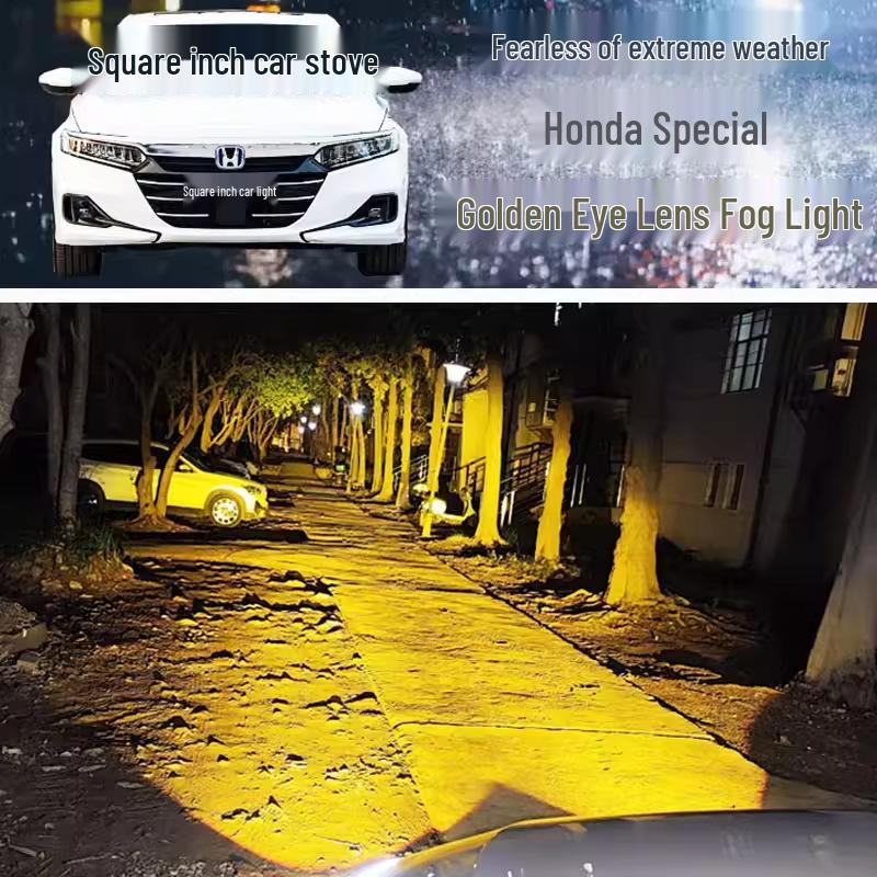Compatible LED Fog Light Assembly for Honda Models: Lingpai, Binzhi, Fengfan, Crosstourer - Modified High/Low Beam Projector.