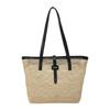Korean version of the new product niche design Mori hollow straw woven tote bag large capacity casual versatile single shoulder mother and child bag w