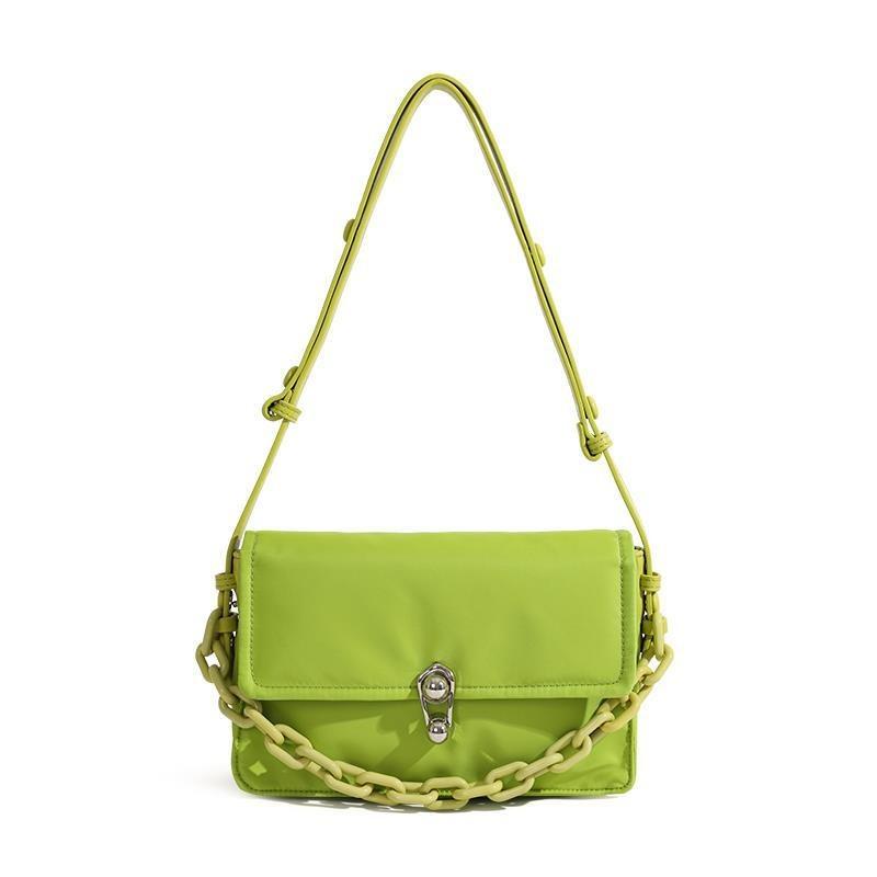 

Новый Дизайн Квадратная Модная Цепочка Сумка Ретро Женская Подмышечная Сумка через Плечо OEMbag жёлтый