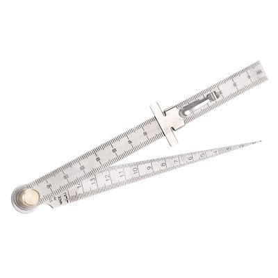 DIYWORK Wedge Taper Ruler For Drill Hole Bore Measurement Stainless Steel 1-150mm Feeler Gauges