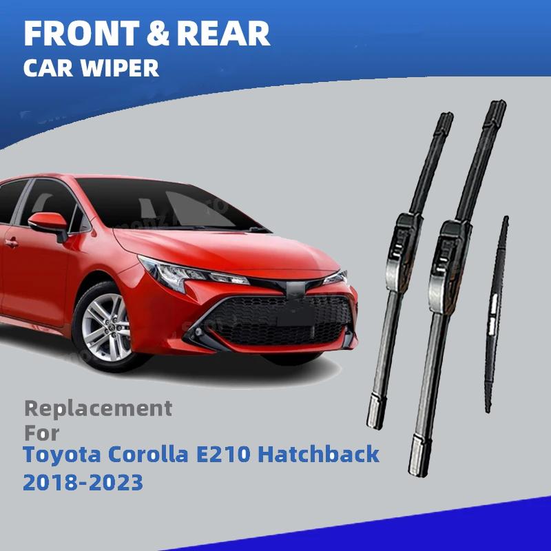 LHD Front Rear Windshield Wiper Blades For Toyota Corolla E210 Hatchback Windscreen Accessories 2018