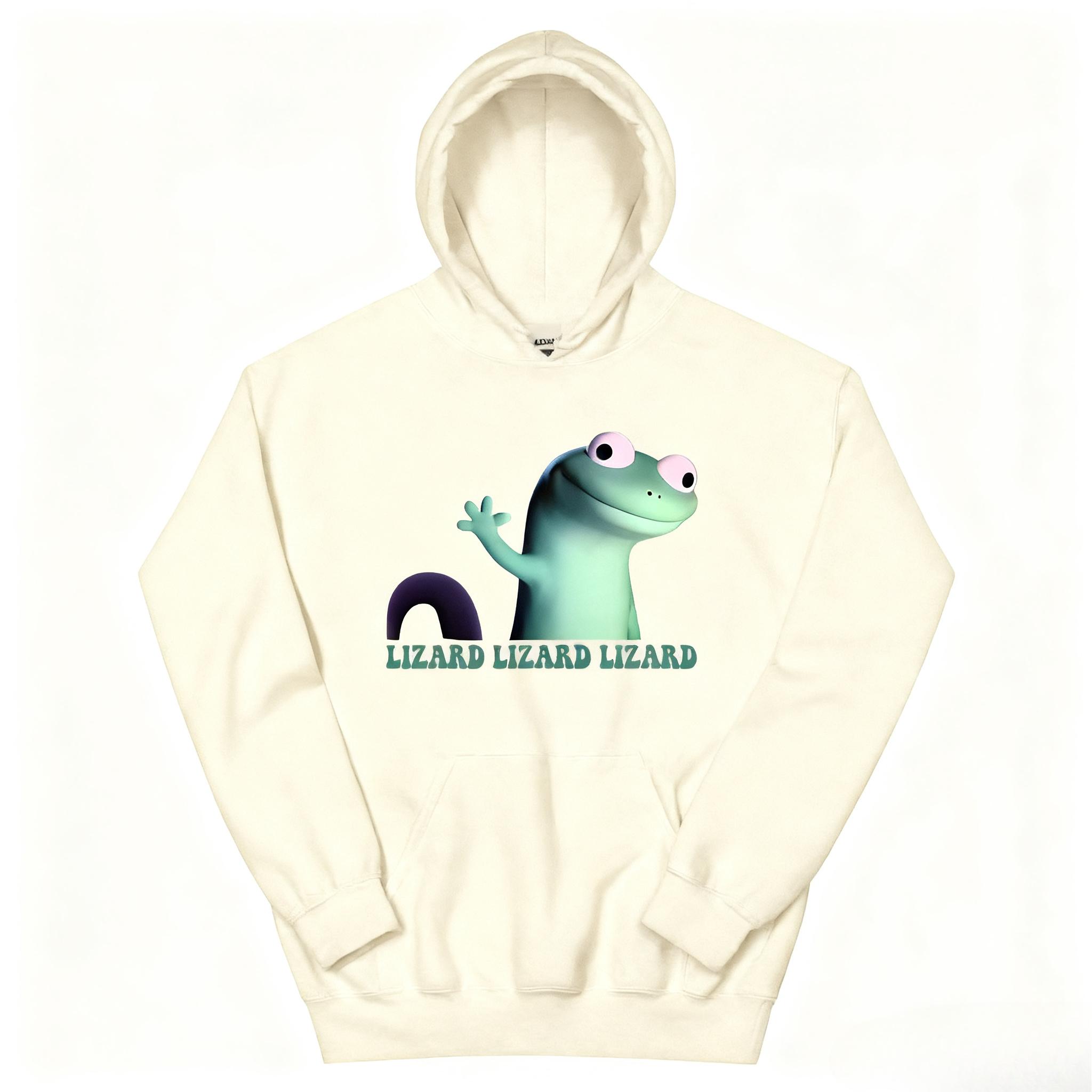 

Lizard Meme Funny Graphic Hoodies Long Sleeve Casual Hooded Sweatshirts Women Men Clothing Cartoon Printing Sudaderas Unisex Top 3XL