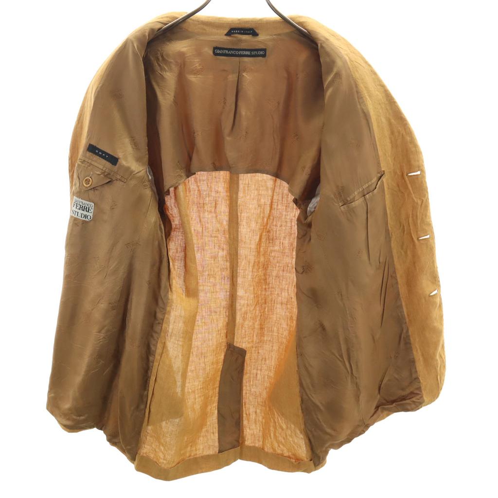 GIANFRANCO FERRE STUDIO Made in Italy 100% linen Jacket 42 Beige Men's Used