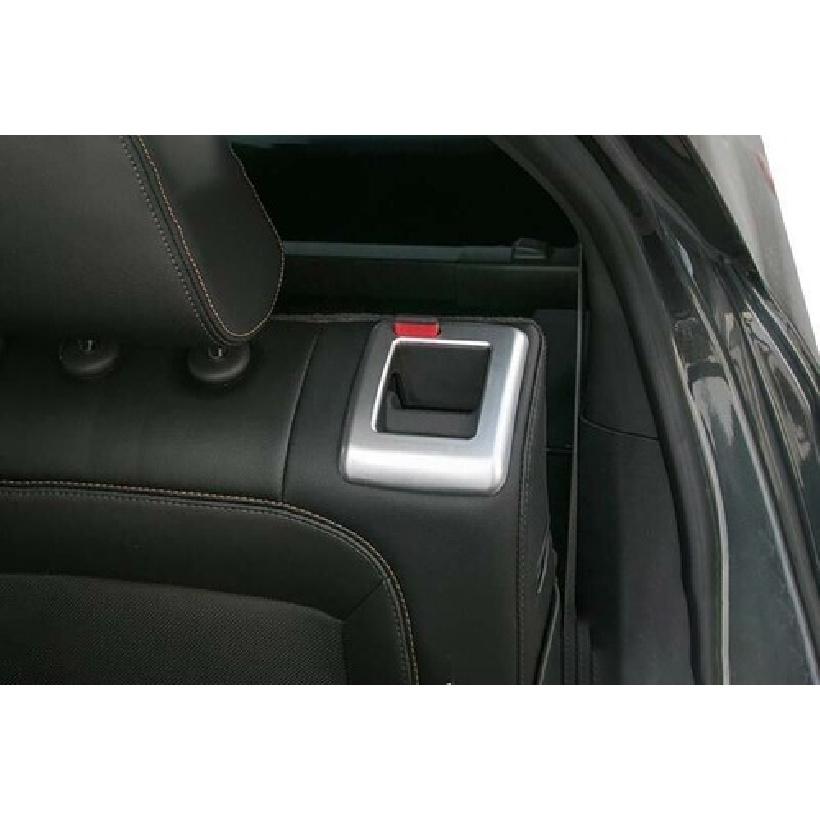 Fit For Chevrolet Equinox 2018-2022 Matte Silver Rear Seat Adjust Frame Trim 2pc