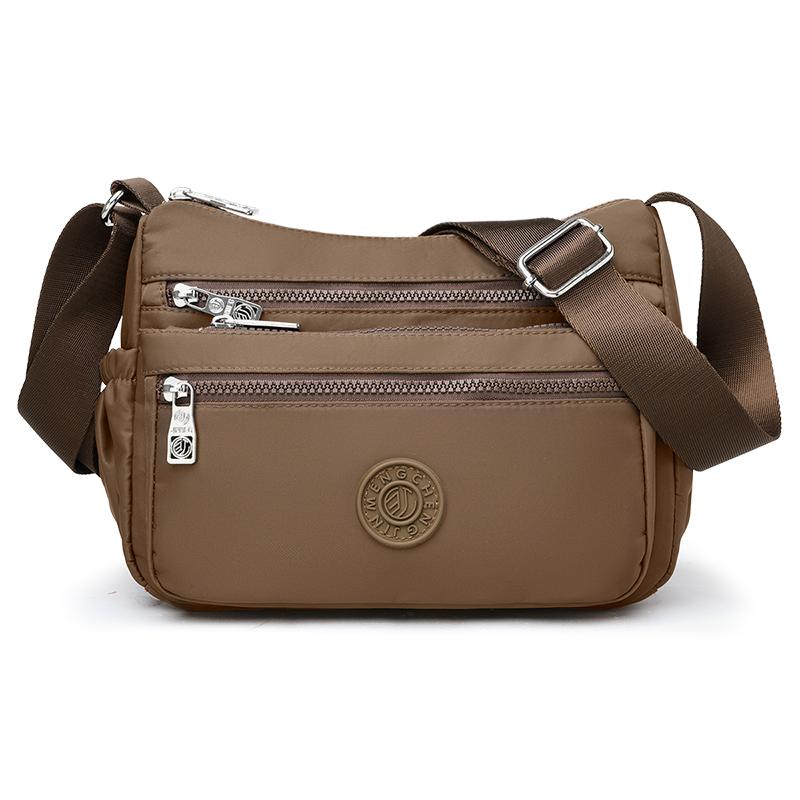 Large Capacity Crossbody Women's Shoulder Bag Multi Compartments Waterproof Nylon Leisure Dumpling Bag for Mom