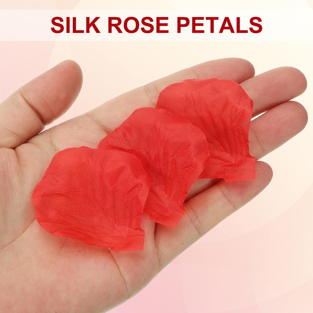 1000Pcs Artificial Rose Petals Fake Flowers Silk Petal Decoration Supplies for Romantic Night Wedding Party Event Decor
