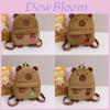 Plush Cartoon Backpack For Kids With Air Cushion Straps And Comic Design For School Use