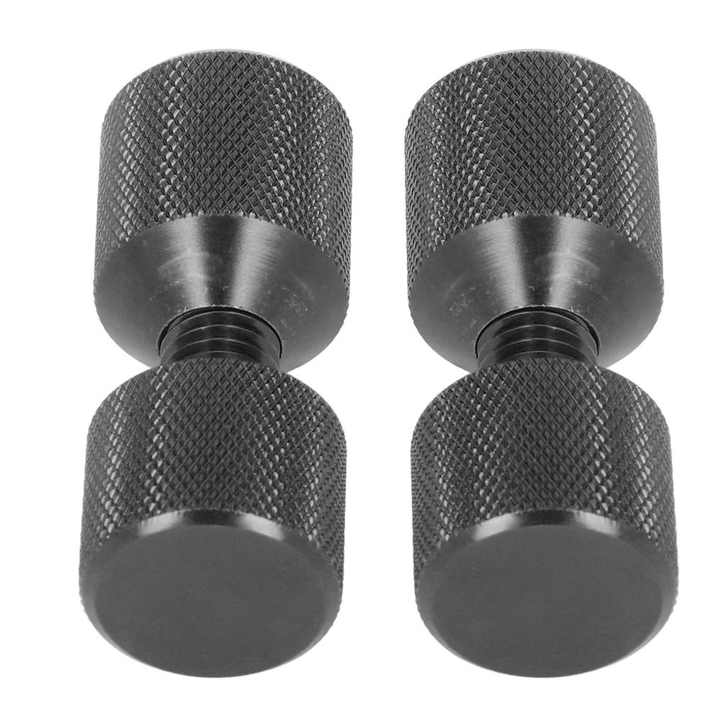 2 Stück Flanschausrichtstift Eloxal Aluminium 1-1/8 Zoll Flansch Doppellochstifte Set für 0,5 bis 14 Zoll 150LB Flansche Schwarz