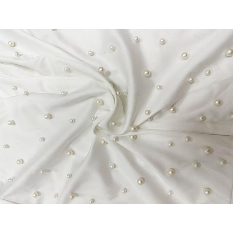 Women's Long-sleeved Slim Short Dress Outside The Senior Sense of Light Luxury Round Neck Nail Bead Bag Buttock Dress