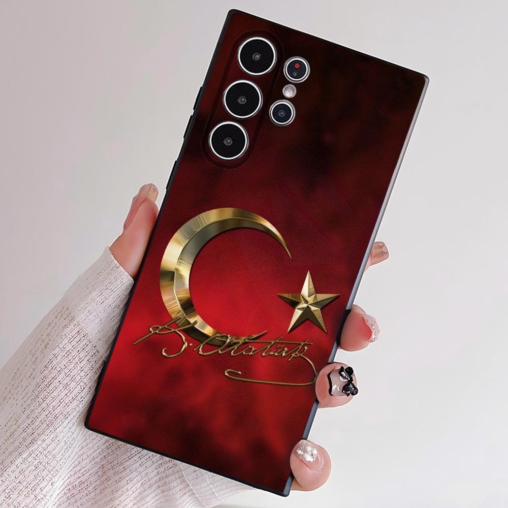 Türkei Flagge Reisepass Handyhülle Für Samsung S Serie S21 S22 S23 S24 S25 FE Plus Ultra TPU Weich Hautfreundliche Hülle