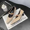 Gentle single shoes spring Mary Jane small high heels pointed women's shoes retro comfortable small leather shoes