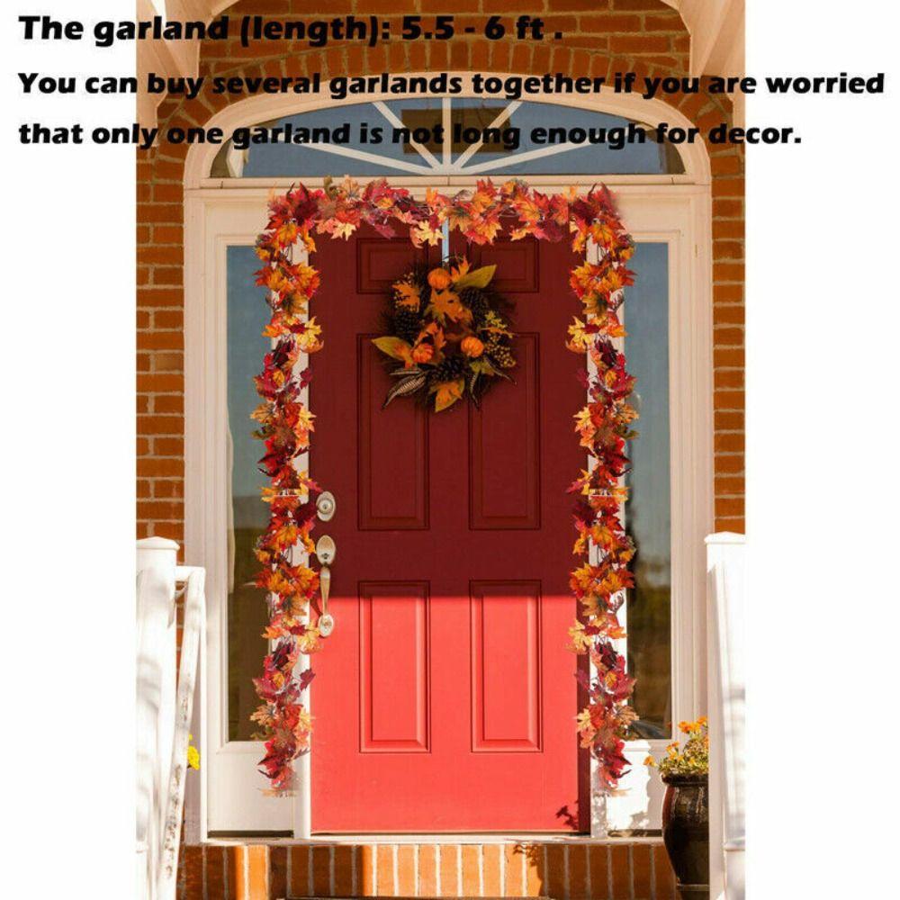 

36 головок искусственная гирлянда черная лоза кленовые листья гирлянда осенняя гирлянда домашний декор для вечеринки