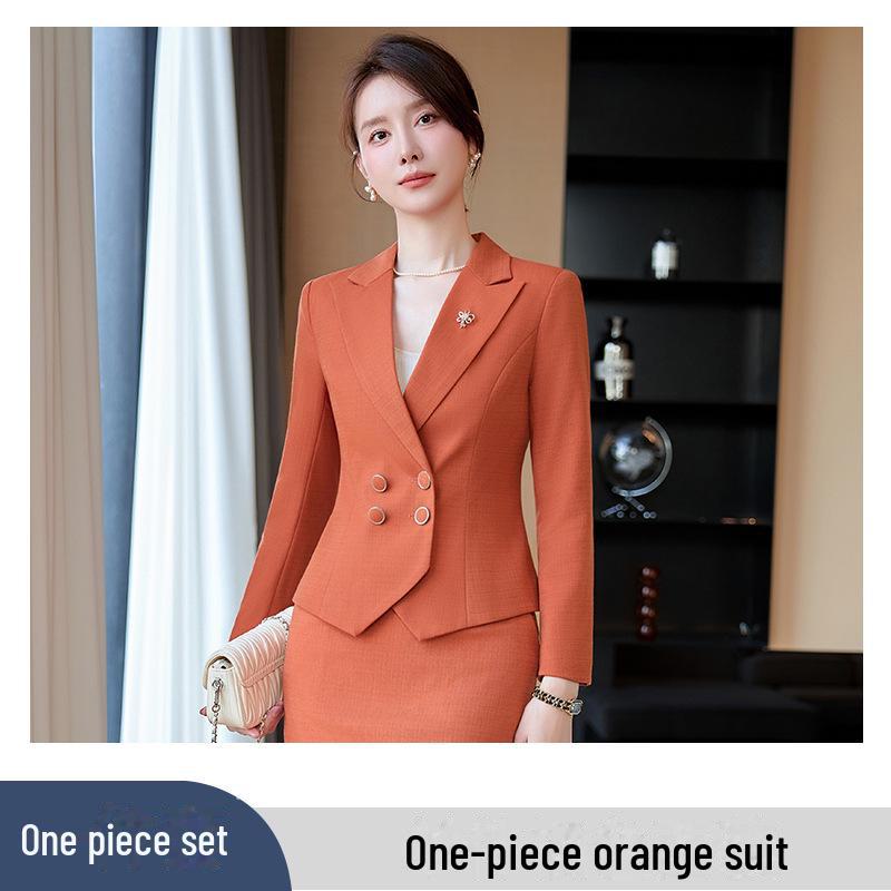 2024 Busaron Women's Professional Long-Sleeved Suit Skirt for Interviews and Sales Work 2319