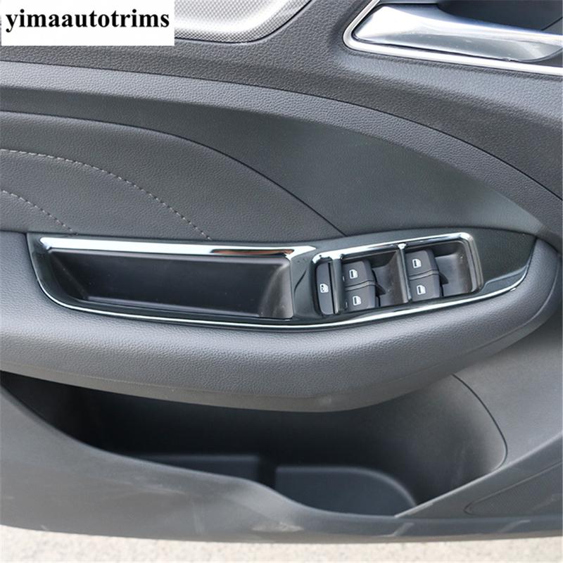 Car Door Speaker / Window Lift / Rearview Mirror Adjust Button Cover Trim Stainless Steel Accessories For MG ZS EV 2018 -