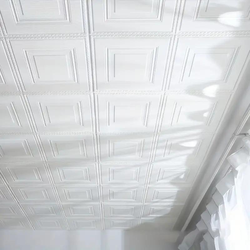 3d Ceiling 70*70cm Wall Stickers Bedroom Living Room Decoration Soft Pack Foam Stickers Waterproof Wallpaper Background Wall