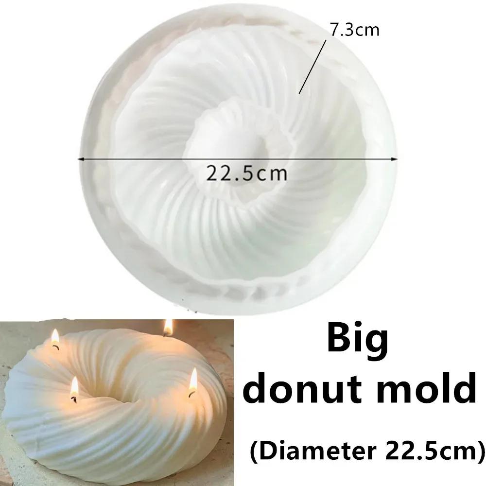 DIY New Cylindrical Tall Twirl Pillar Candle Mold Ribbed Aesthetic Twist Swirl Silicone Mould Geometric Striped Soy Wax Mold
