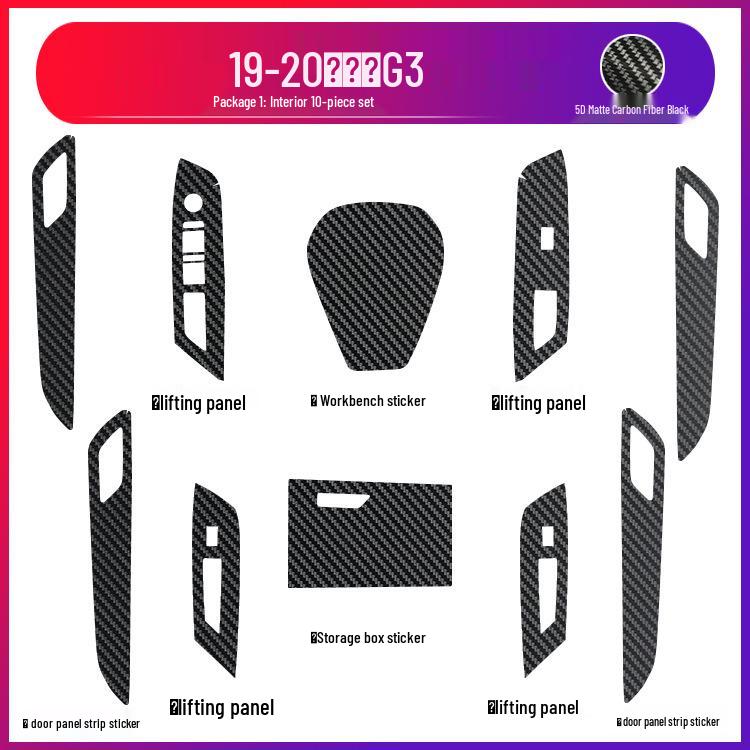 19-20 Xiaopeng G3 Innentür Tritt- und Kratzschutzfolie