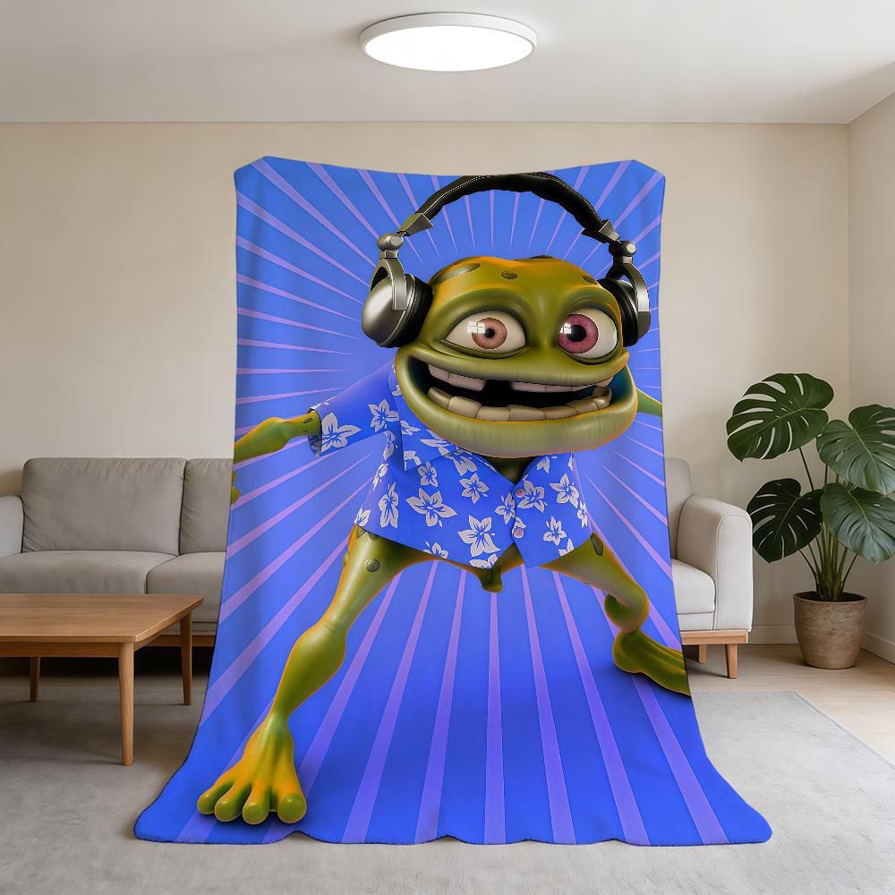 Couverture Super Ding Chaud Confortable CCrazy Peluche Jeté Grenouille Couverture Drôle Enfant Maison Canapé Dj Chambre à Coucher Ding Cadeau