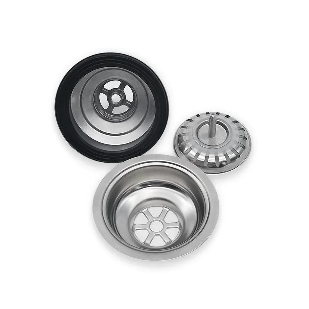 Stainless Steel Kitchen Sink Strainer Basket Removable Food Debris Filter Drain Compatible with G1 12 Plumbing