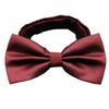 [White Fang] Bow Tie, Formal Necktie, Party, Wedding, Business, Simple, Men's NC125 (Wine)