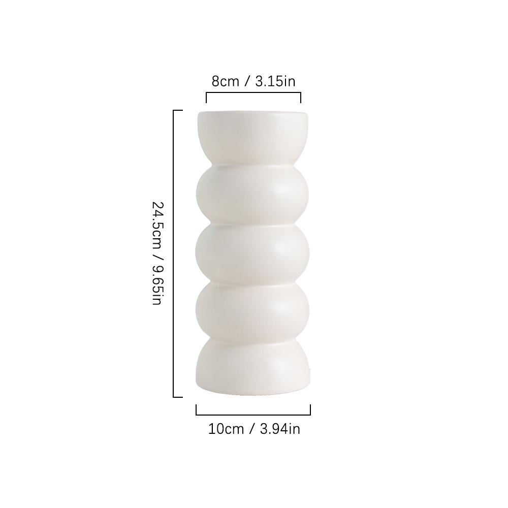 Ceramic vase ins wind high value black and white medieval high sense hydroponics dried flowers bamboo vase insert vase