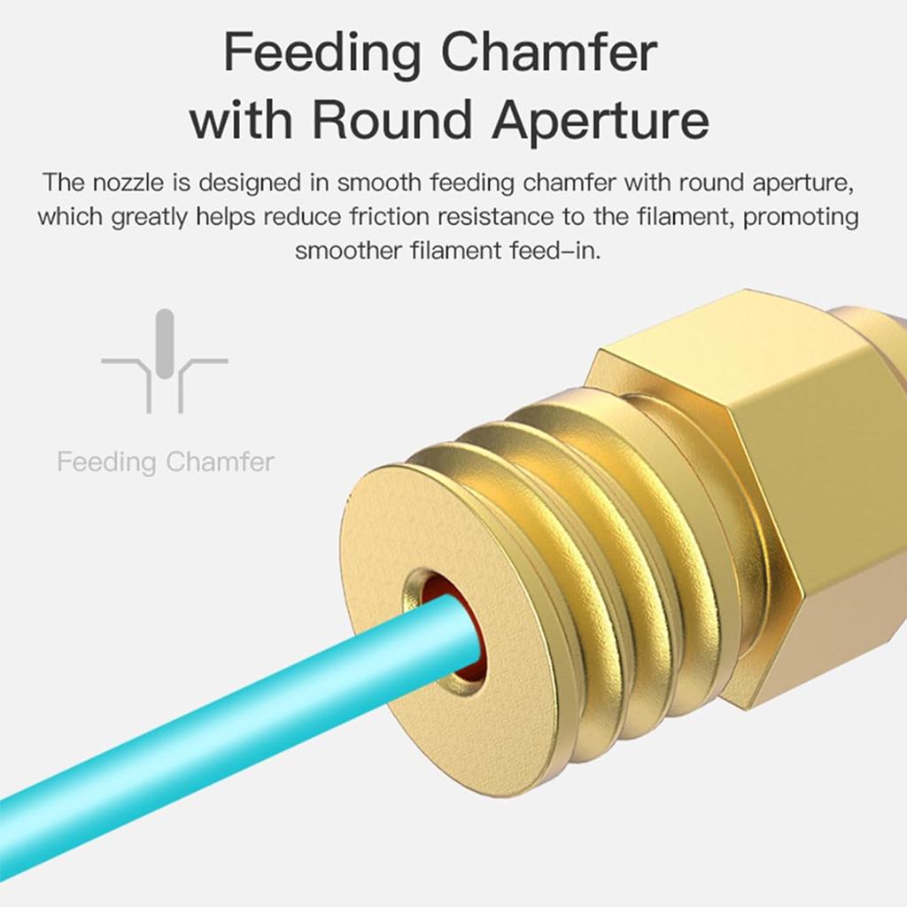 Creality Original CR-6 SE/Ender 3 S1 Brass Nozzles Hotend Extruder Nozzles forEnder 3 S1 Pro/S1 Plus/V2 Neo/Neo 3D Printer Parts